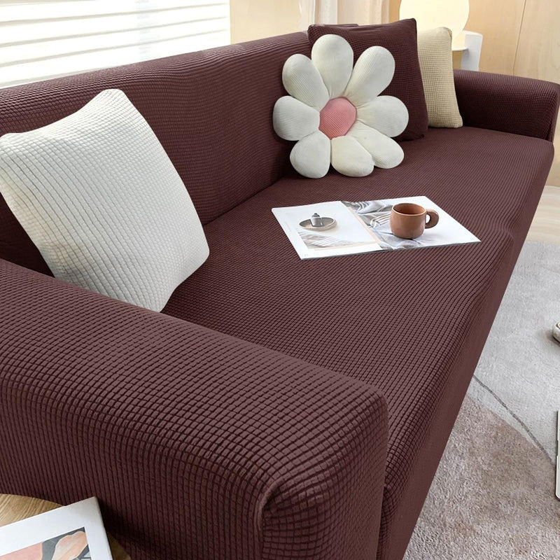 Stretchable Sofa Cover With Non-Slip Foam Strips