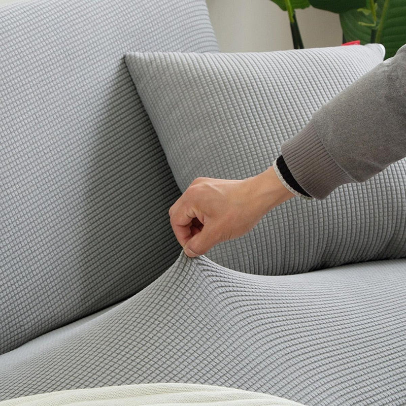 Stretchable Sofa Cover With Non-Slip Foam Strips