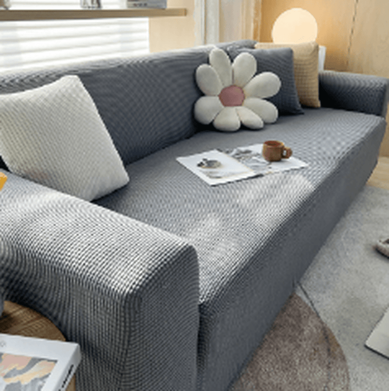 Stretchable Sofa Cover With Non-Slip Foam Strips