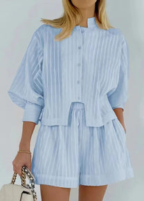 Striped Cotton Co-ord Summer Set
