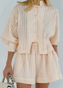 Striped Cotton Co-ord Summer Set