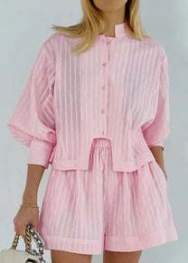 Striped Cotton Co-ord Summer Set