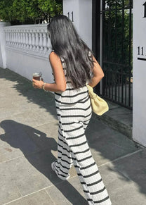 Striped Two-piece Summer Set