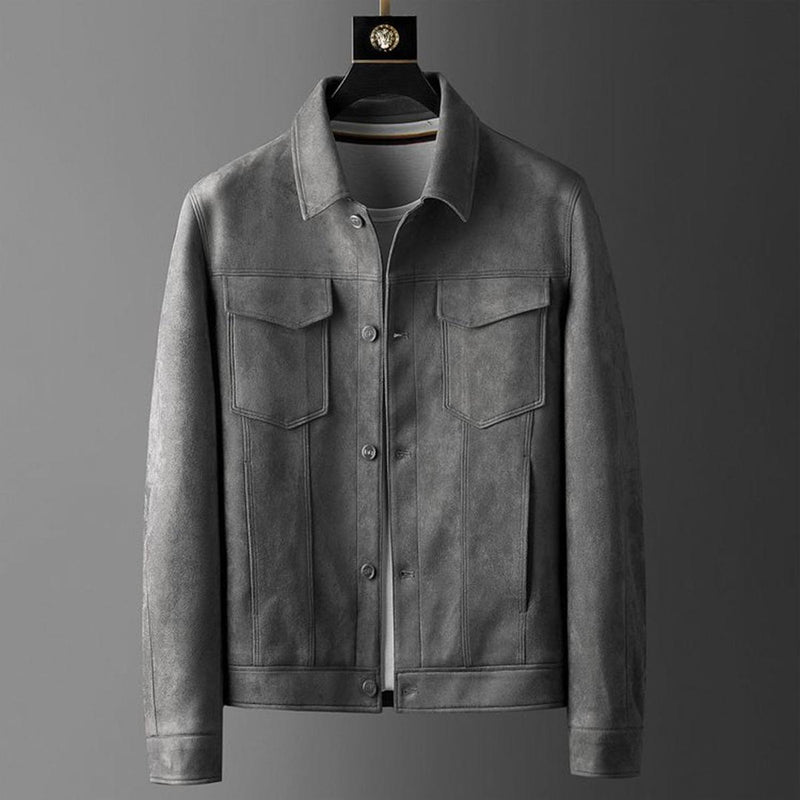 Structured Fit Button-Up Jacket For Smart Casual Wear