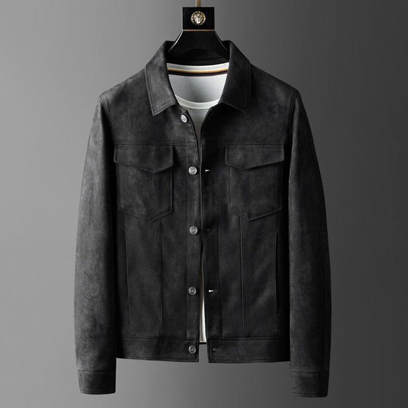 Structured Fit Button-Up Jacket For Smart Casual Wear