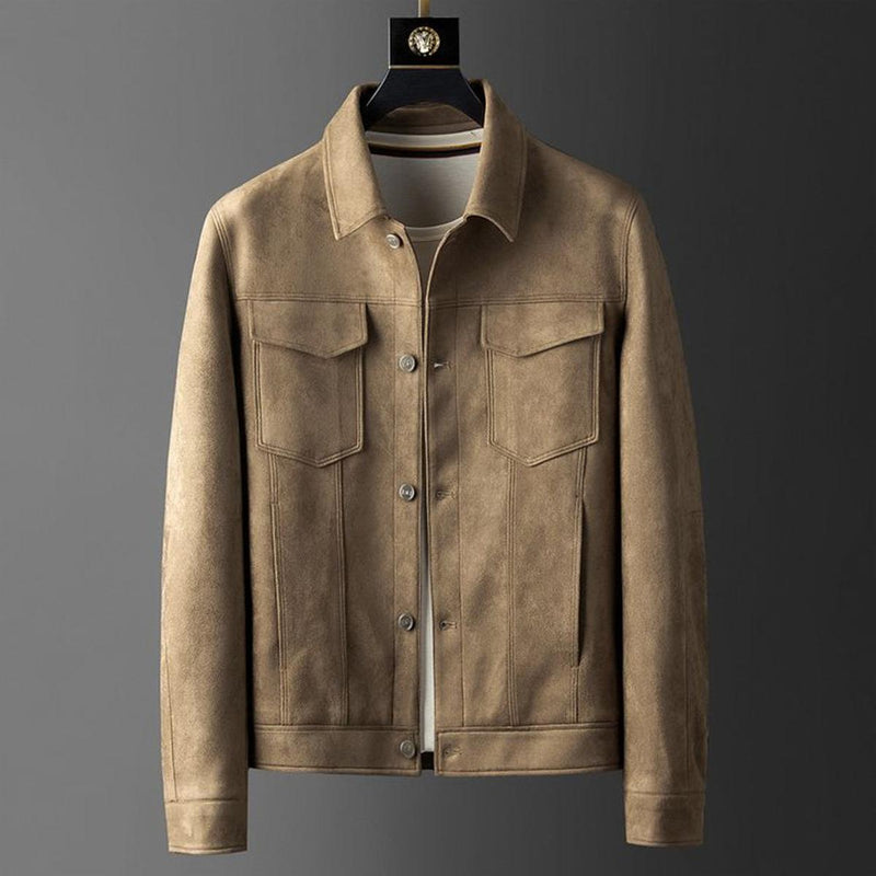 Structured Fit Button-Up Jacket For Smart Casual Wear