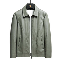 Structured Slim Fit Faux Leather Jacket
