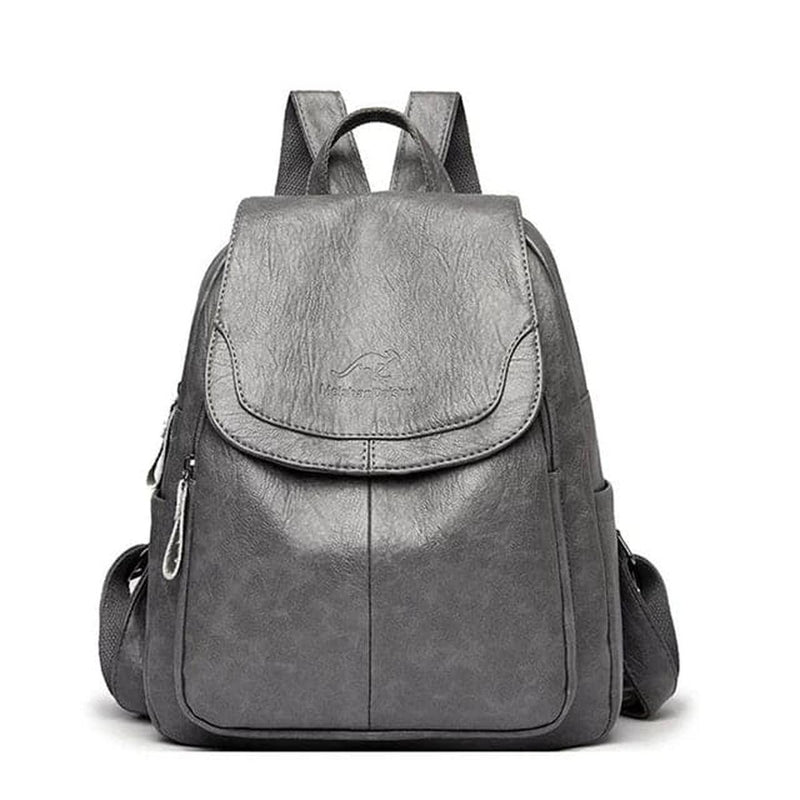 Stylish Anti-Theft Leather Backpack For Women