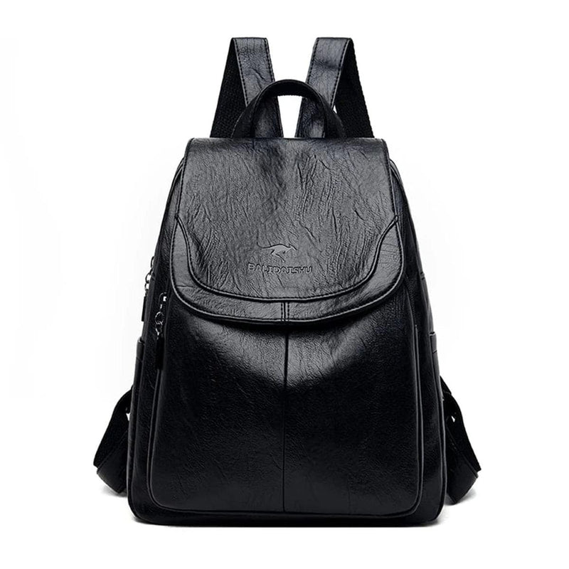 Stylish Anti-Theft Leather Backpack For Women