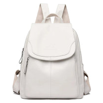 Stylish Anti-Theft Leather Backpack For Women