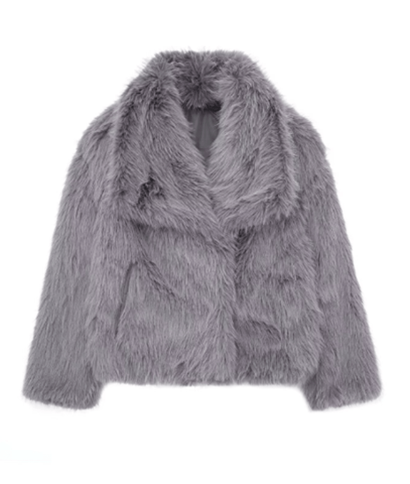 Stylish Faux Fur Coat for Elegant Comfort on Cold Days