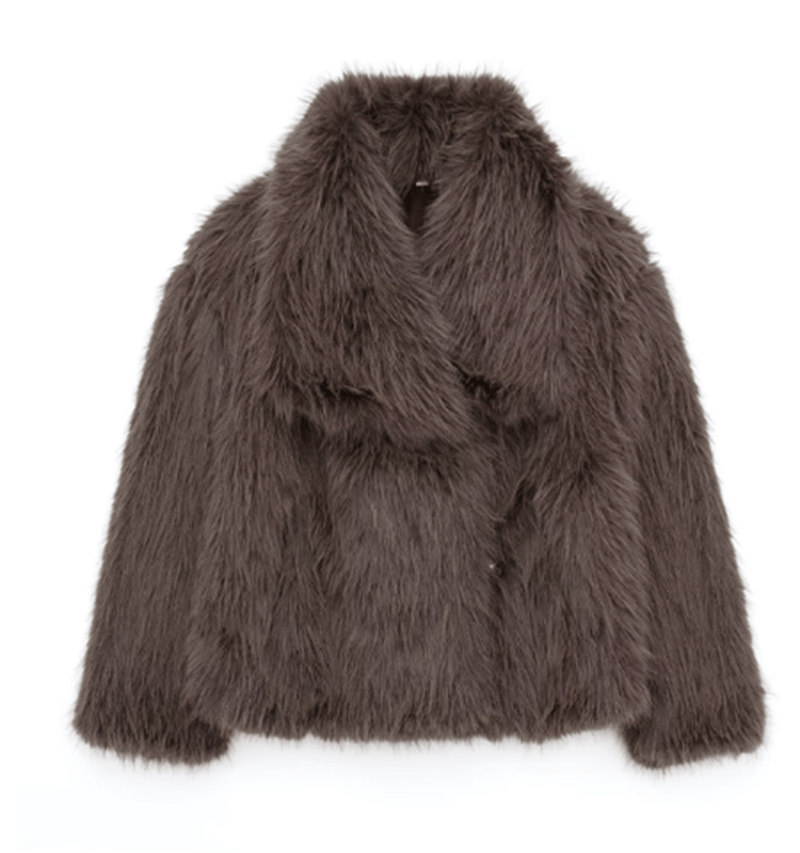 Stylish Faux Fur Coat for Elegant Comfort on Cold Days