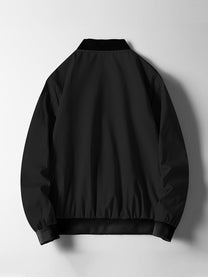 Stylish Handcrafted Men&#39;s Autumn Jacket With Zipped Pockets