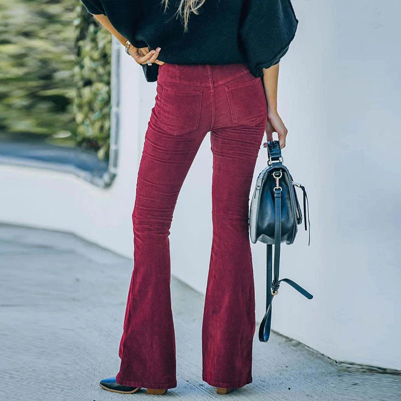 Stylish High-Waisted Wide Leg Trousers for Women