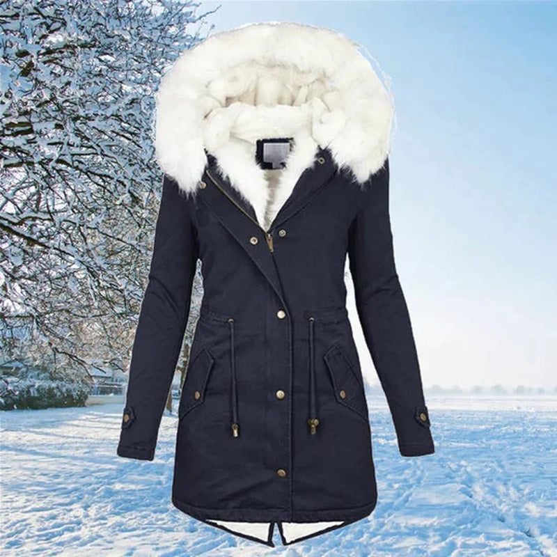 Stylish Long Sleeve Winter Coat for Women