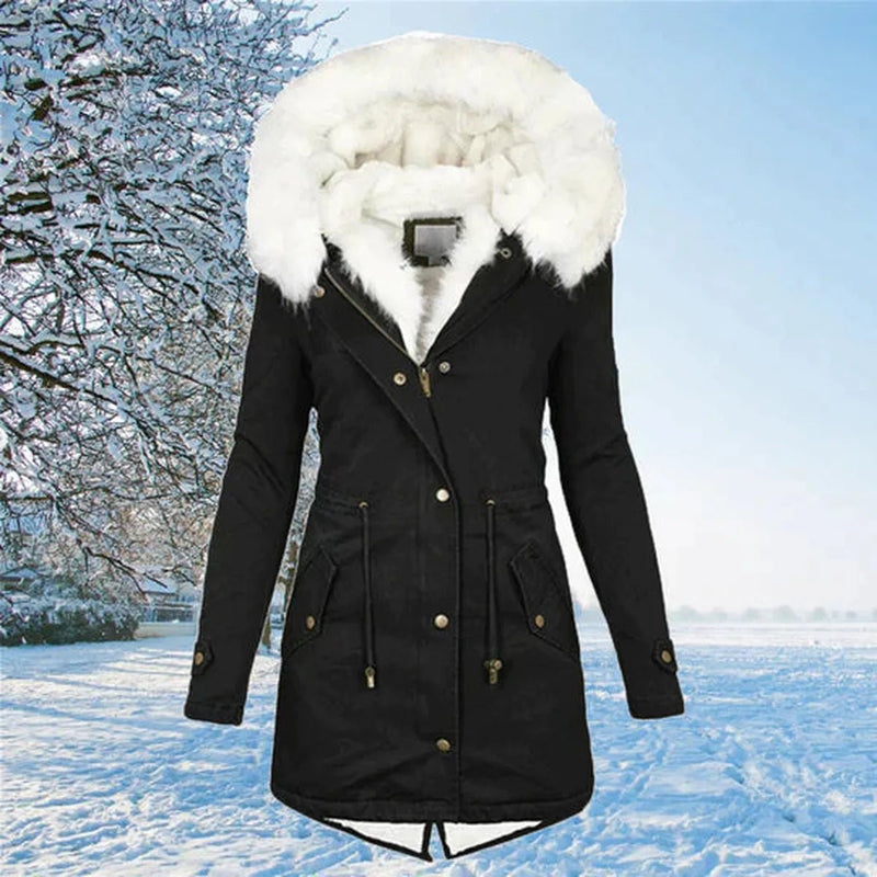 Stylish Long Sleeve Winter Coat for Women