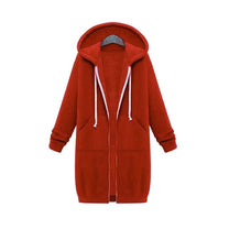 Stylish Winter Sweatshirt With Zip Pocket