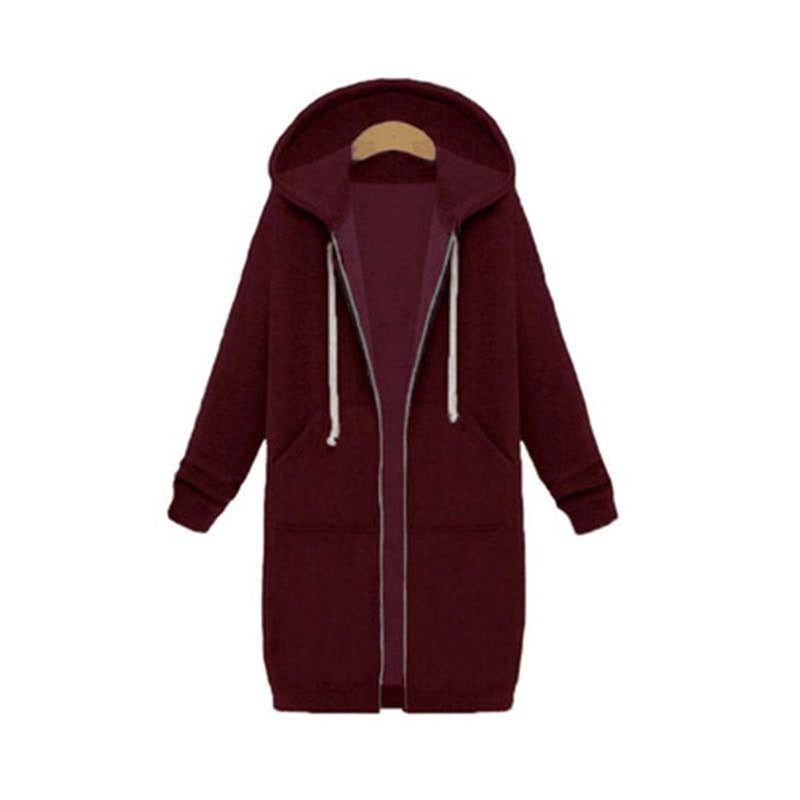 Stylish Winter Sweatshirt With Zip Pocket