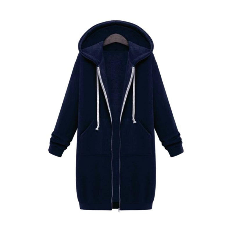 Stylish Winter Sweatshirt With Zip Pocket