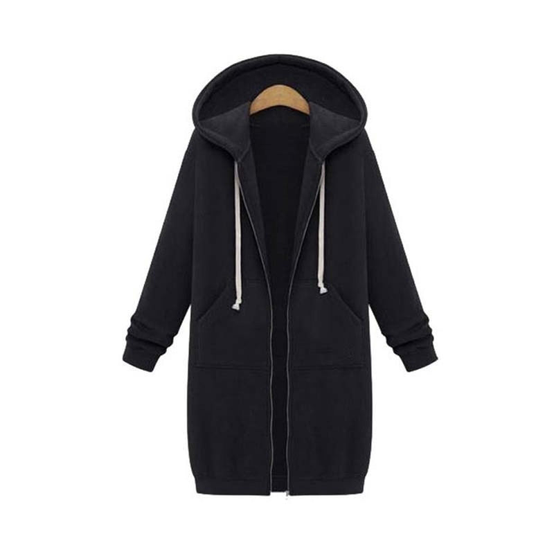 Stylish Winter Sweatshirt With Zip Pocket