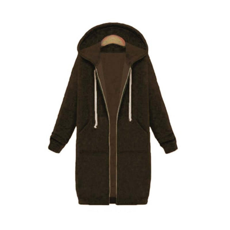 Stylish Winter Sweatshirt With Zip Pocket