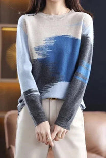 Stylish Women&#39;s Pullover With Autumn Gradient Design