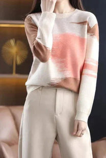 Stylish Women&#39;s Pullover With Autumn Gradient Design
