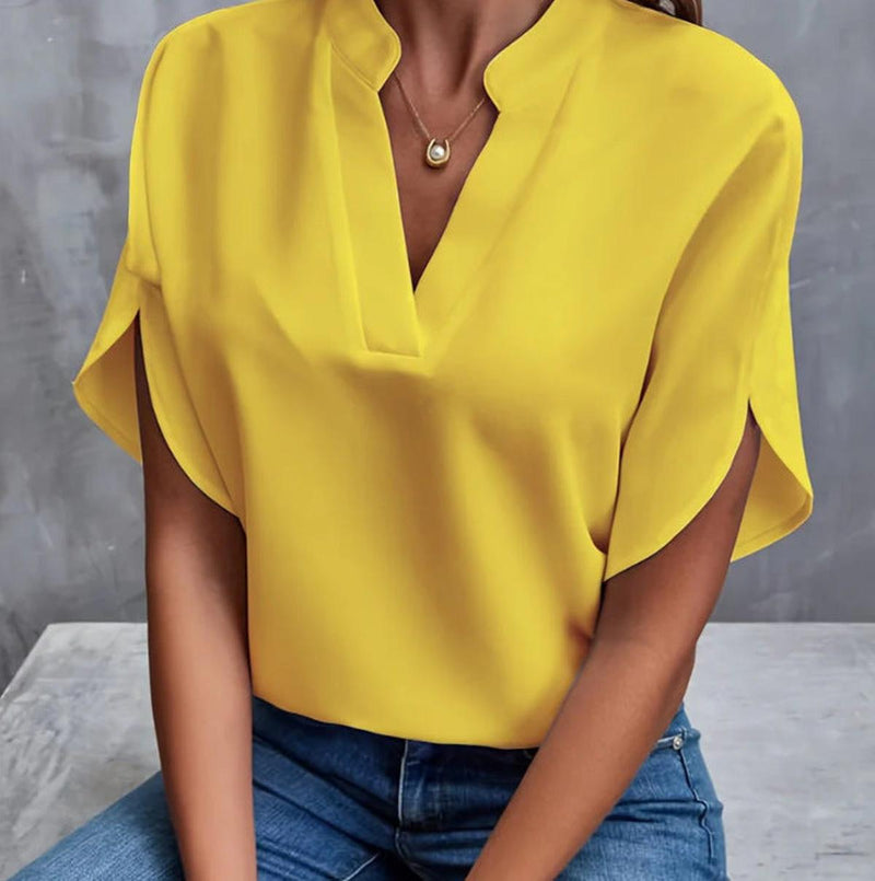 Stylish Women&#39;s Short Sleeve Top in Multiple Colours