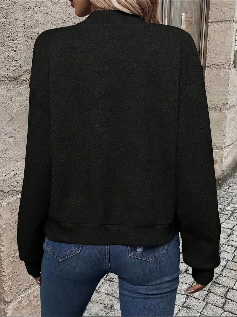 Stylish Women&#39;s Zip-Up Jacket for Autumn Wear