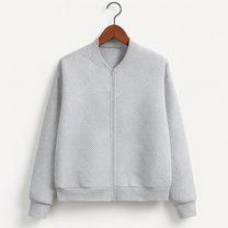 Stylish Women&#39;s Zip-Up Jacket for Autumn Wear