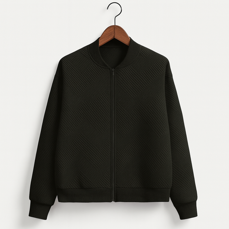 Stylish Women&#39;s Zip-Up Jacket for Autumn Wear