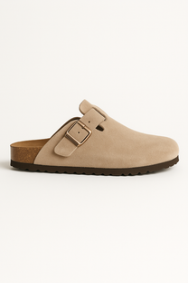 Suede Cork Clogs