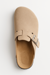 Suede Cork Clogs