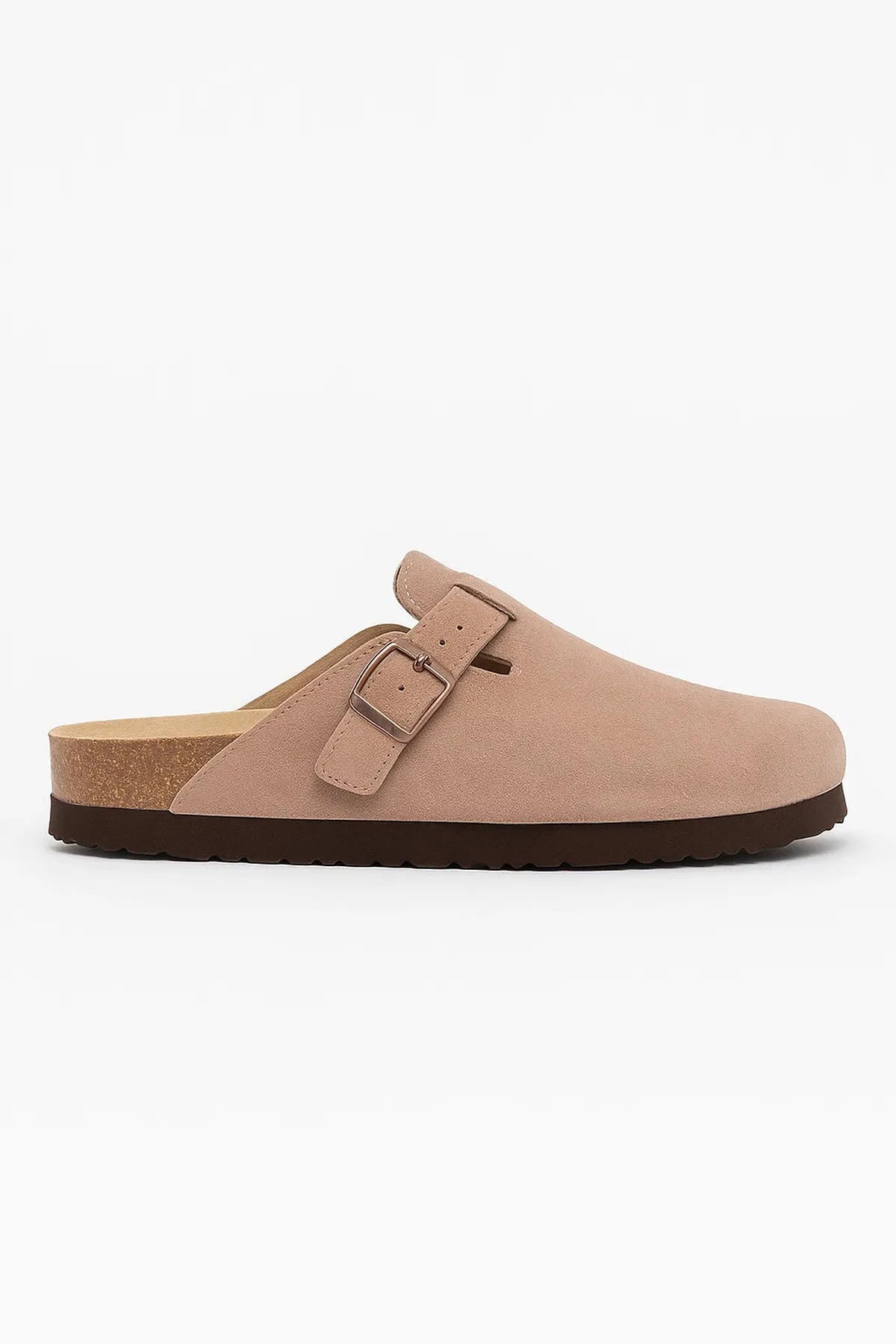 Suede Cork Clogs