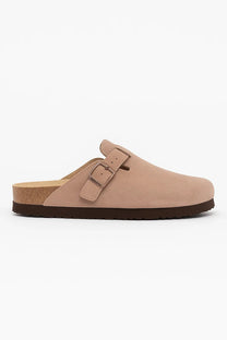 Suede Cork Clogs