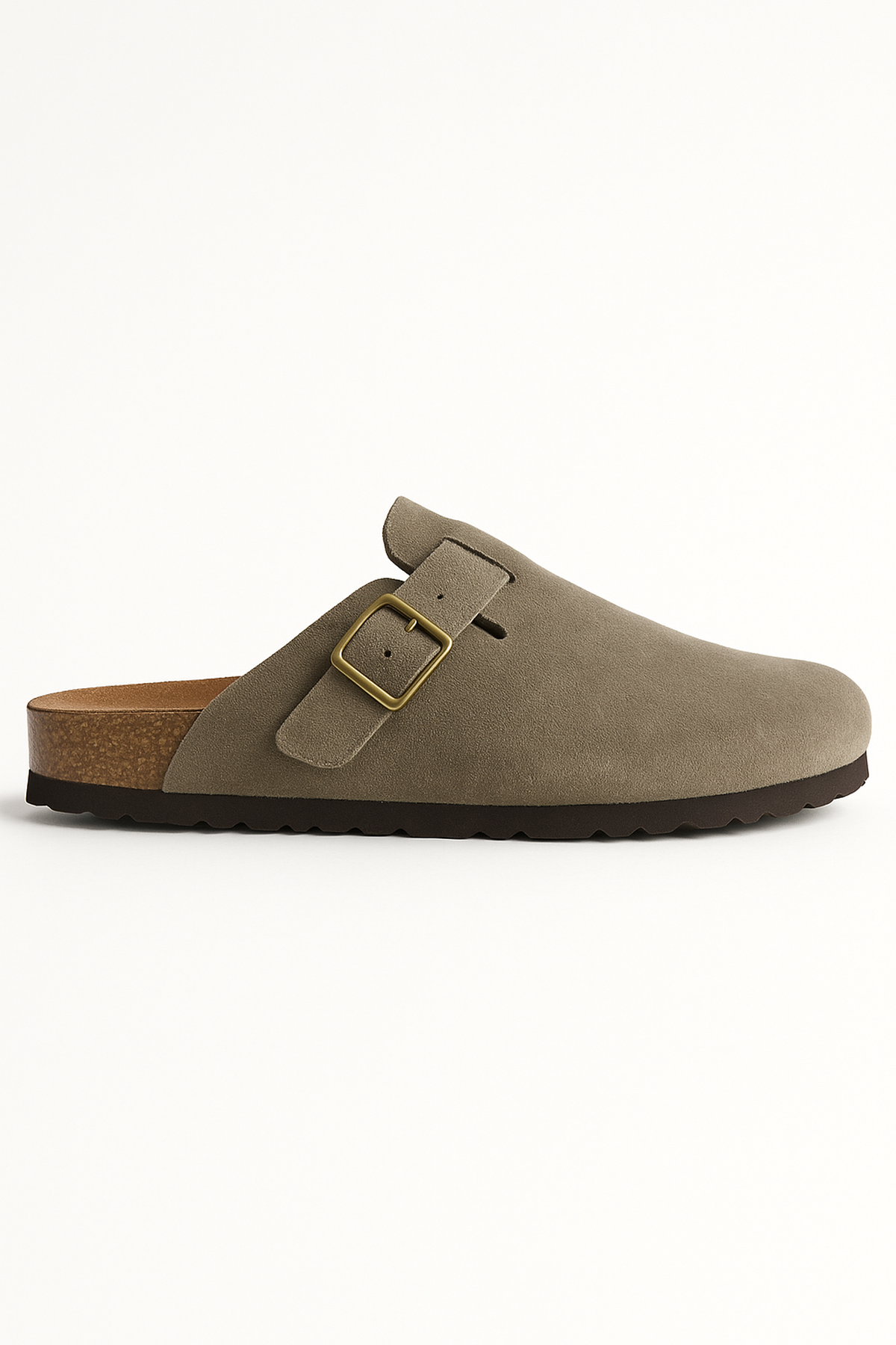 Suede Cork Clogs
