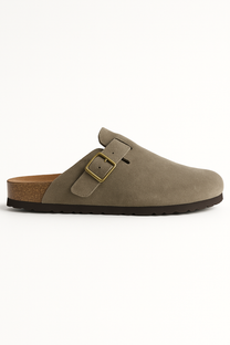 Suede Cork Clogs