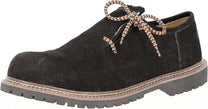 Suede Leather Trachten Shoes With Side Lacing For Oktoberfest