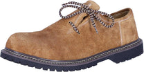 Suede Leather Trachten Shoes With Side Lacing For Oktoberfest