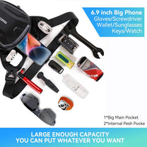 Tactical Motorcycle Thigh Bag With Waterproof EVA Shell And Expandable Storage