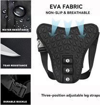 Tactical Motorcycle Thigh Bag With Waterproof EVA Shell And Expandable Storage