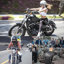 Tactical Motorcycle Thigh Bag With Waterproof EVA Shell And Expandable Storage