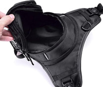Tactical Motorcycle Thigh Bag With Waterproof EVA Shell And Expandable Storage