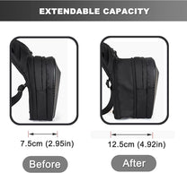 Tactical Motorcycle Thigh Bag With Waterproof EVA Shell And Expandable Storage