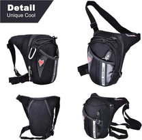 Tactical Motorcycle Thigh Bag With Waterproof EVA Shell And Expandable Storage