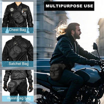 Tactical Motorcycle Thigh Bag With Waterproof EVA Shell And Expandable Storage