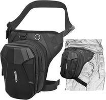 Tactical Motorcycle Thigh Bag With Waterproof EVA Shell And Expandable Storage