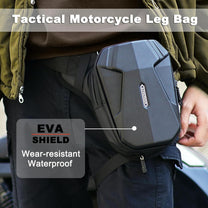 Tactical Motorcycle Thigh Bag With Waterproof EVA Shell And Expandable Storage