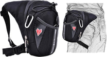 Tactical Motorcycle Thigh Bag With Waterproof EVA Shell And Expandable Storage