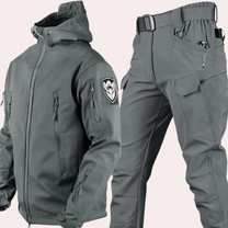 Tactical Outdoor Set For Men With Adjustable Hood And Multiple Pockets